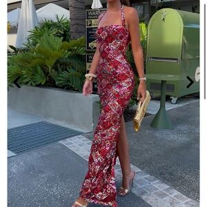 Sorelle Uk Polly dress red NWT
